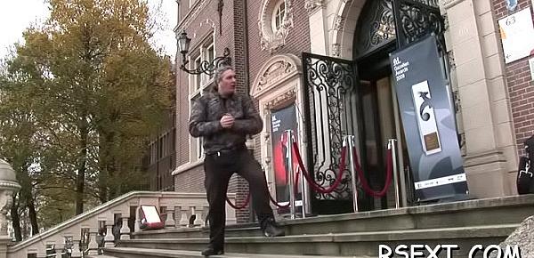  Horny old chap takes a tour in amsterdam&039;s redlight district